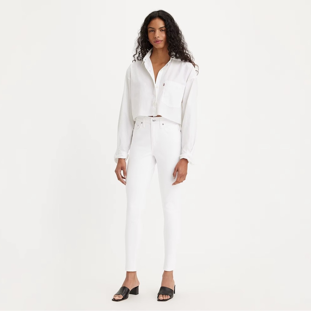 LEVI’S 721 HIGH RISE SKINNY WOMEN'S JEANS \WHITE | Size 28
